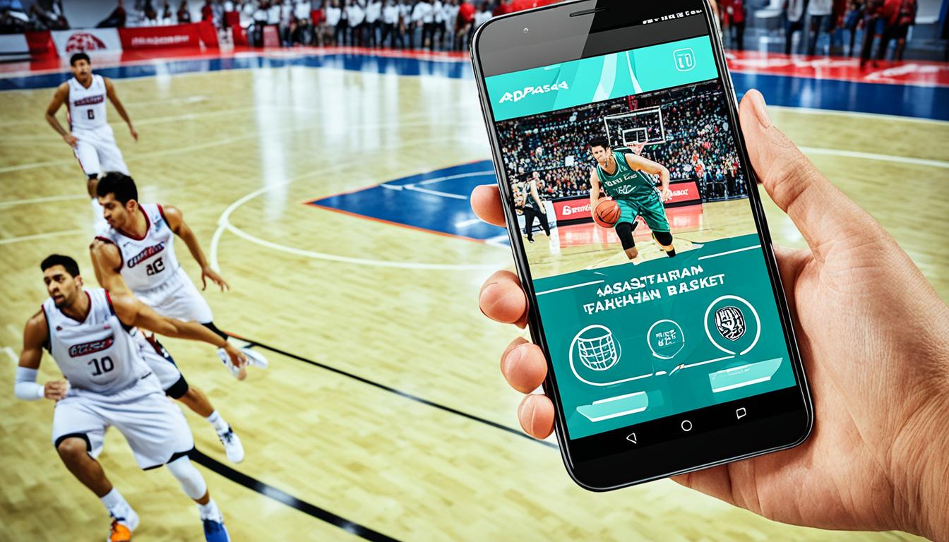 Aplikasi taruhan basket mobile